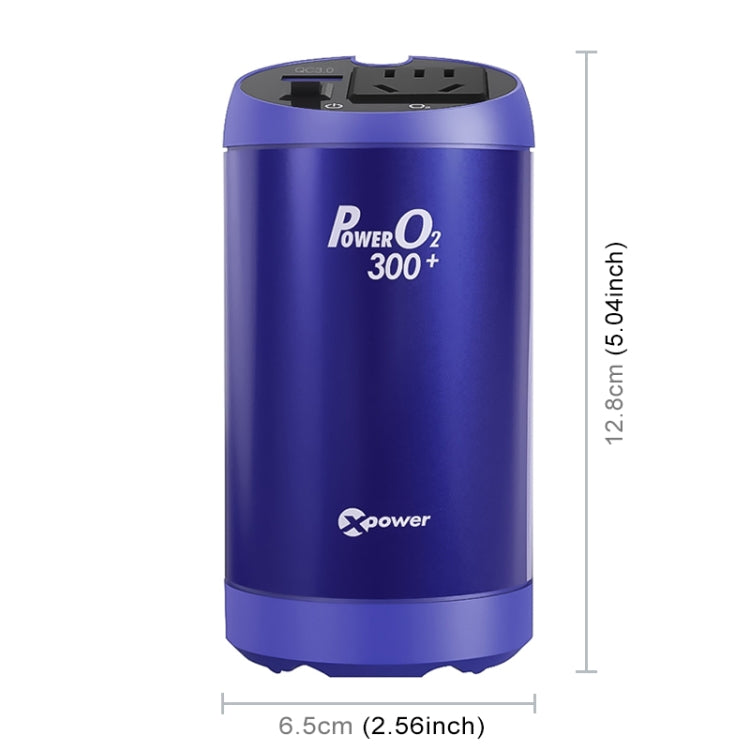XPower T300 DC 12V to AC 220V Car Multi-functional Power Inverter 2.4A USB Charger Adapter + Negative Ions Air Cleaner