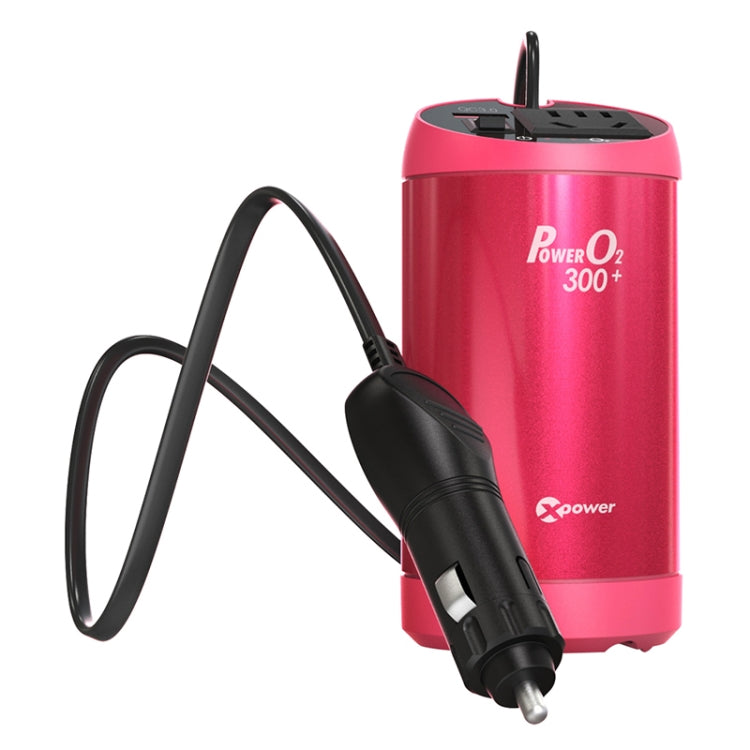 XPower T300 DC 12V to AC 220V Car Multi-functional Power Inverter 2.4A USB Charger Adapter + Negative Ions Air Cleaner
