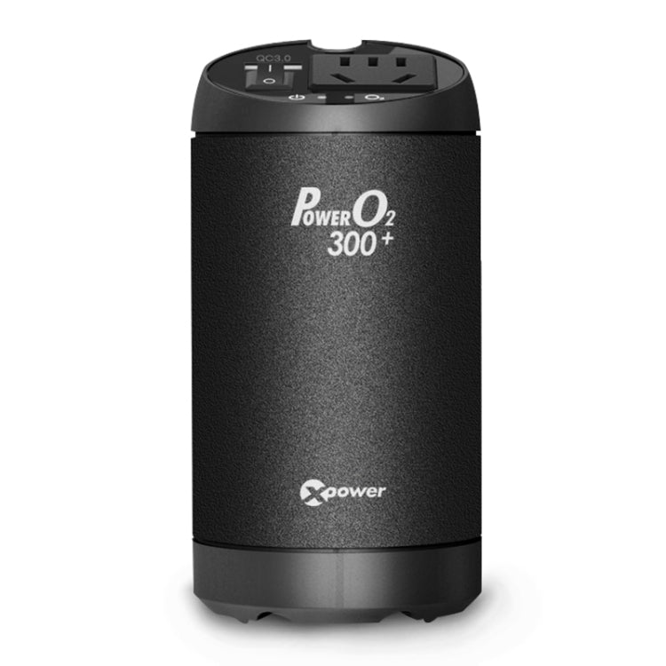 XPower T300 Plus DC 12V to AC 220V Car Multi-functional Power Inverter 2.4A USB Charger Adapter + Negative Ions Air Cleaner, with Battery Voltage Detection Function