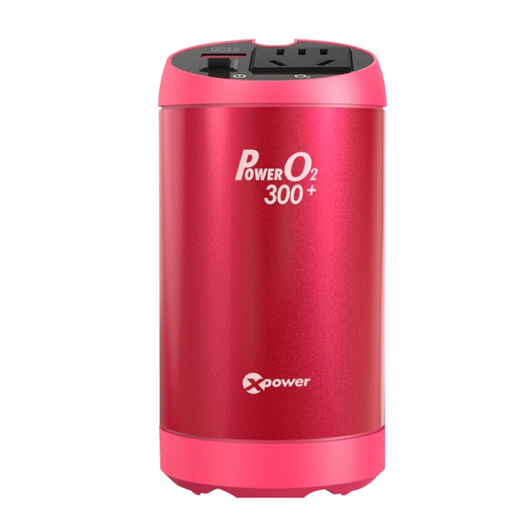 XPower T300 Plus DC 12V to AC 220V Car Multi-functional Power Inverter 2.4A USB Charger Adapter + Negative Ions Air Cleaner, with Battery Voltage Detection Function