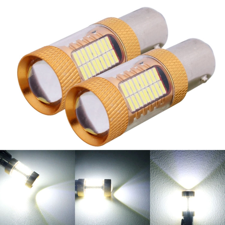2 PCS 1157 5W 540LM White Light 81 SMD 4014 LED Car Brake Light Tail Light Bulb, DC 12V(White Light)