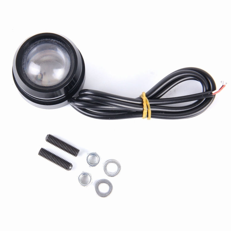 2 PCS 12V 5W 400LM Blue Light Eagle Eyes LED Light For Car ,Wire Length: 60cm(Black)