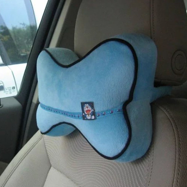2PCS Car Headrest Cartoon Bone Pillow (Specification:Doraemon)