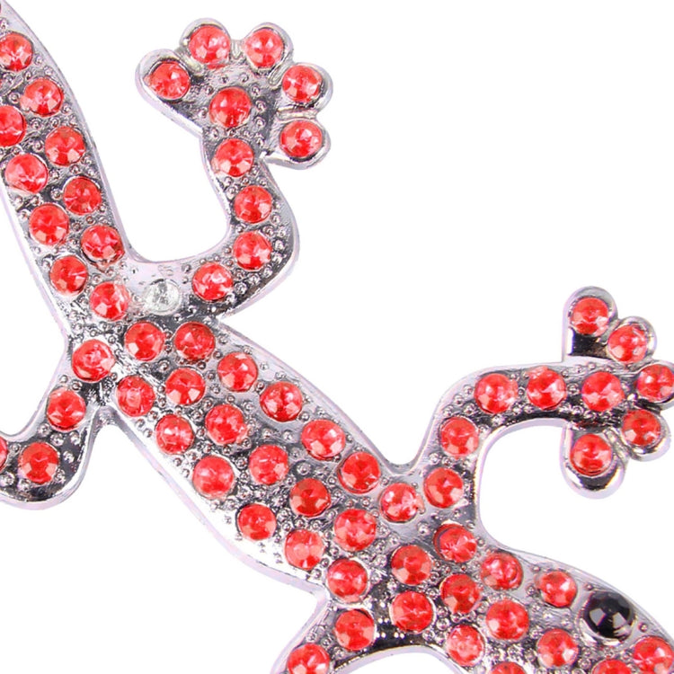 Gecko Pattern Car Stickers With Red Diamond