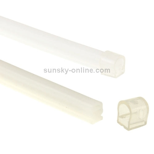 2 PCS 12V Car Daytime Running Lights Soft Article Lamp, Yellow Light, Length: 45cm