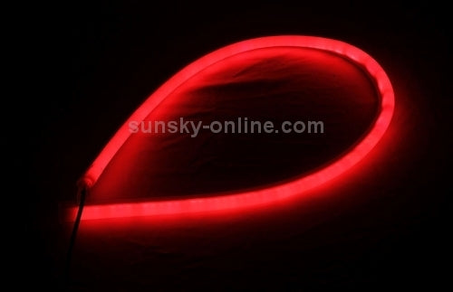2 PCS 12V Car Daytime Running Lights Soft Article Lamp, Red Light, Length: 45cm
