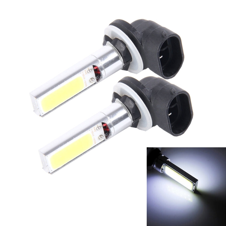 2PCS 881 10W 700 LM 6500K White Light Car Fog Light with COB Lamp, DC 12V