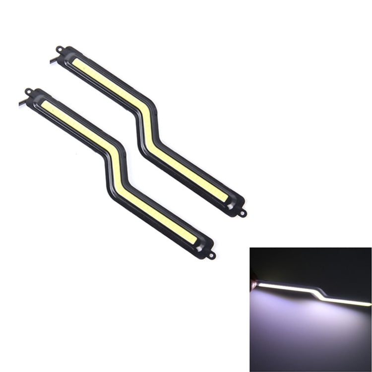 2 PCS 6W 400 LM 6000K White Light COB LED Daytime Running Light,DC 12V