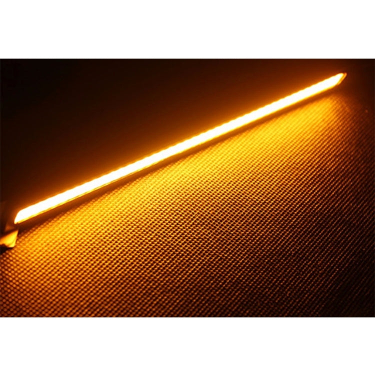 2 PCS 6W DRL COB Warm White Light Bar Car Light Source Waterproof Daytime Running Lights, DC 12V(Warm White)