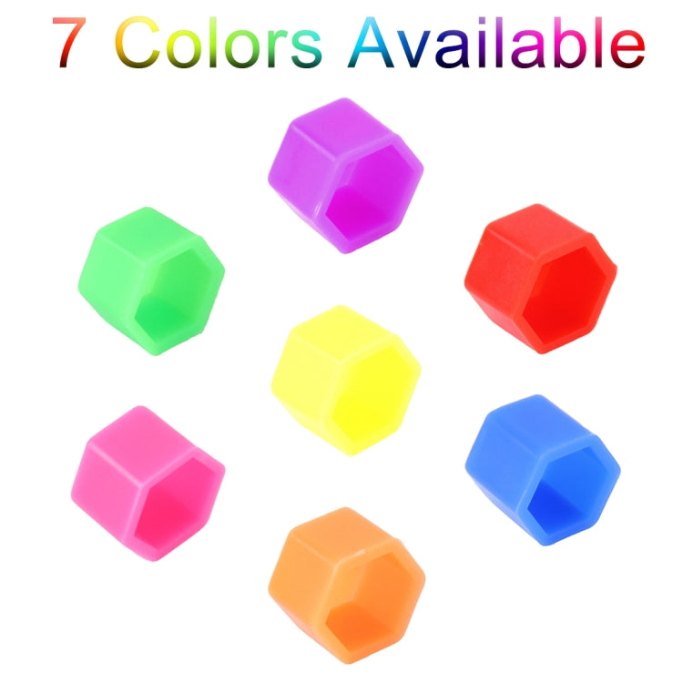 20 PCS Silicone Luminous Car Hubcap(Red)