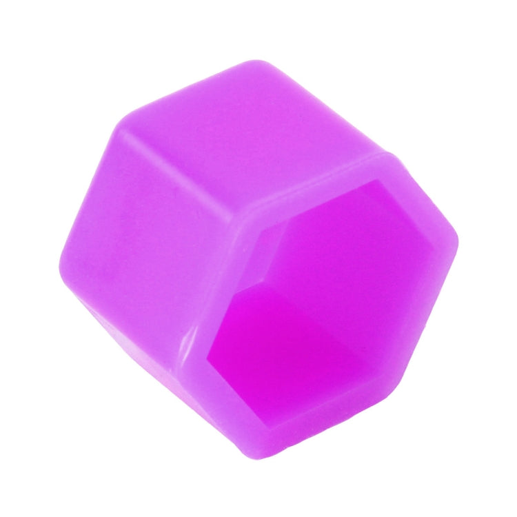 20 PCS Silicone Luminous Car Hubcap(Purple)