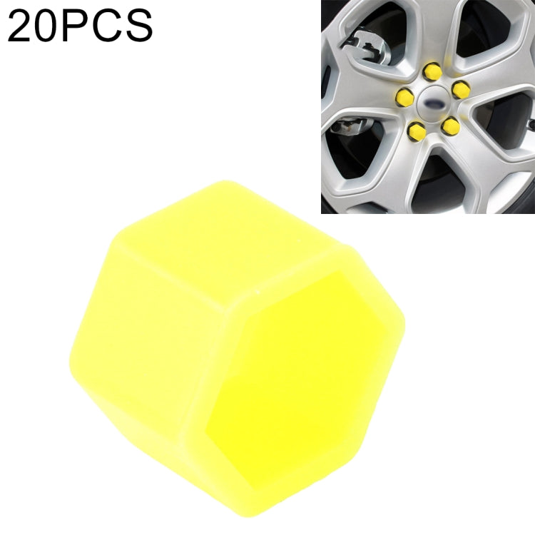 20pcs  Silicone Luminous Car Hubcap,Yellow