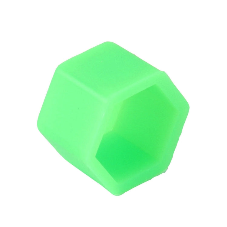 20 PCS Silicone Luminous Car Hubcap(Green)