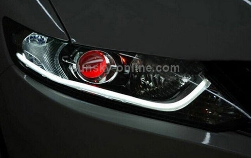 2 PCS 12V Car Daytime Running Lights Soft Article Lamp, White Light, Length: 30cm