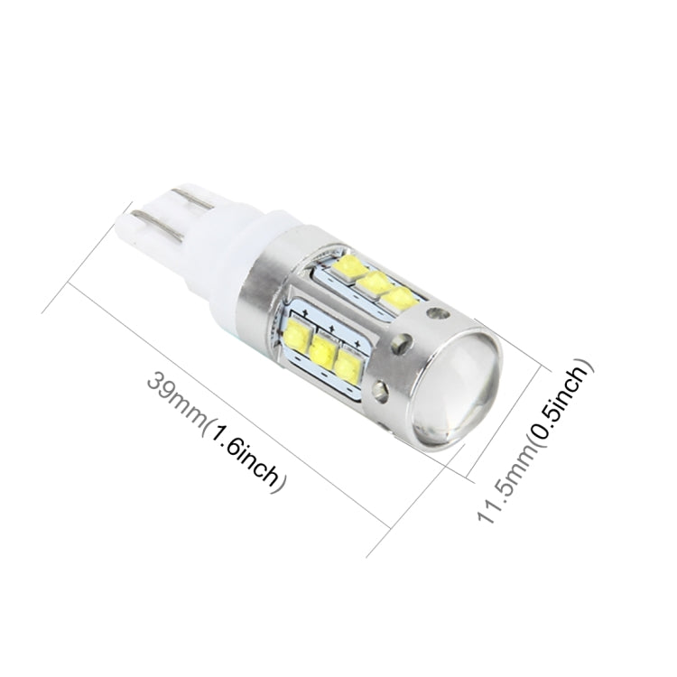 T10 50W 500 LM 6000K Car Clearance Light Car Marker Light with 16 CREE Lamps, DC 12V-24V(White Light)