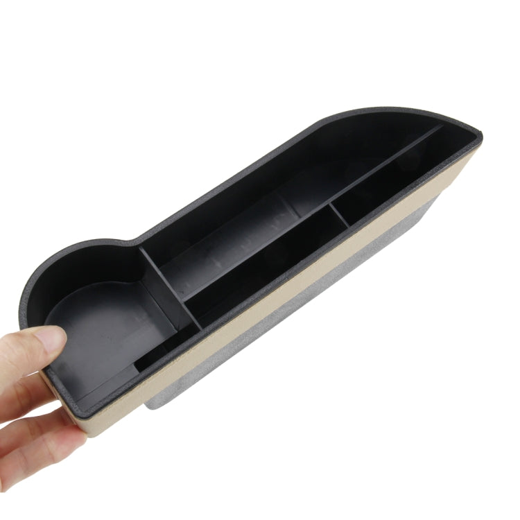 Car Seat Crevice Storage Box with Interval Cup Drink Holder Auto Gap Pocket Stowing Tidying for Phone Pad Card Coin Case Accessories