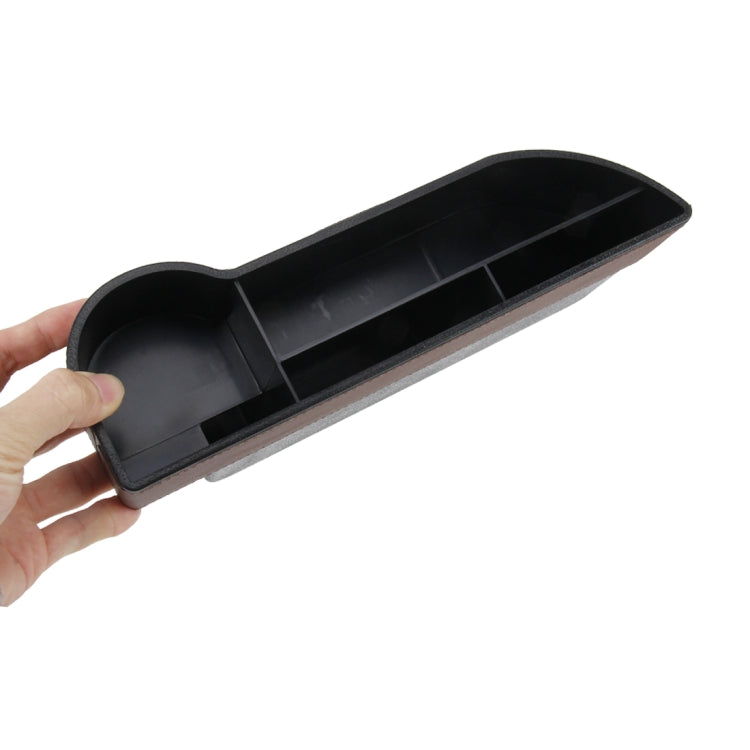 Car Seat Crevice Storage Box with Interval Cup Drink Holder Auto Gap Pocket Stowing Tidying for Phone Pad Card Coin Case Accessories