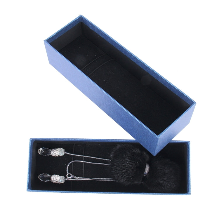 Lovely Handcrafted Car Ornaments Mink Bowknot Hanging Decoration