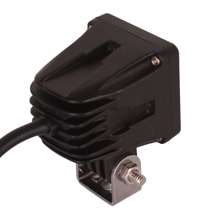 DC 9-32V 10W 1000LM 6500K IP68 Waterproof Vehicle Car Boat Marine External Work Lights Emergency Lights 45 Degrees Adjustable Flood Light LED Car Bulbs with Single Intense CREE LED Light(White Light)