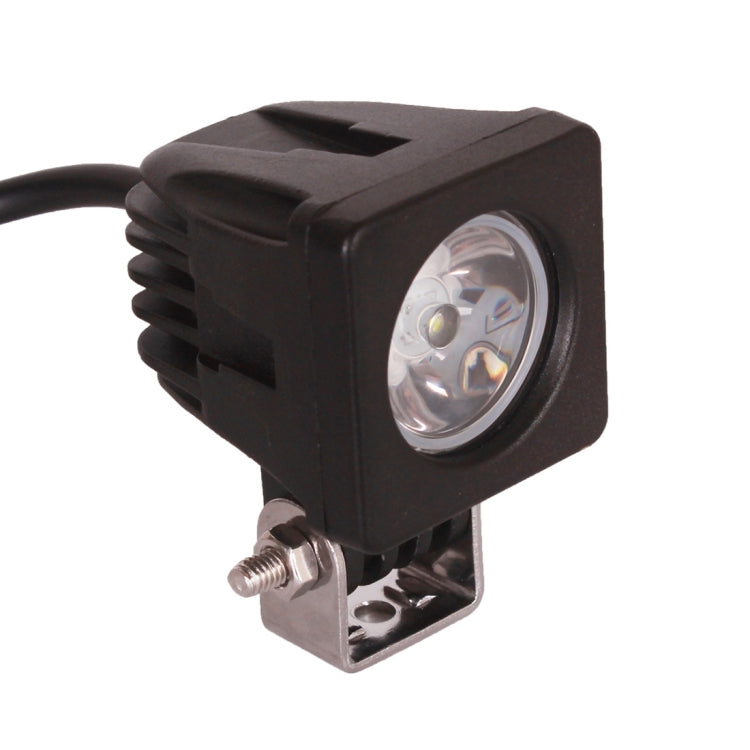 DC 9-32V 10W 1000LM 6500K Waterproof Vehicle Car Boat Marine External Work Lights Emergency Lights 30 Degrees Spot Light LED Car Bulbs with 1 Intense CREE LED Lights(White Light)