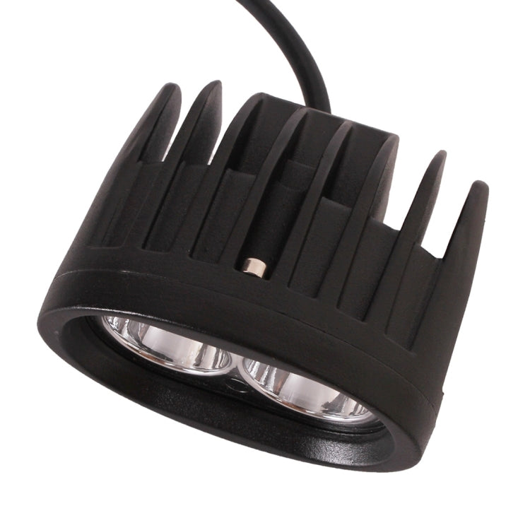 DC 9-32V 20W 2000LM 6500K IP68 Waterproof Vehicle Car Boat Marine External Work Lights Emergency Lights 45 Degrees Adjustable Flood Light LED Car Bulbs with 2 Intense CREE LED Lights(White Light)