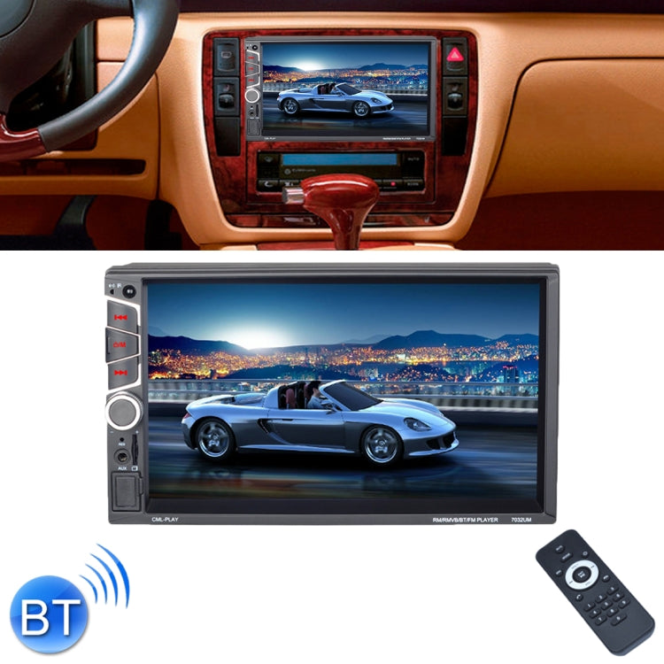 7032UM HD 7 inch Universal Car Radio Receiver MP5 Player, Support FM & AM & Bluetooth & TF Card & Hand-free Calling & Phone Link