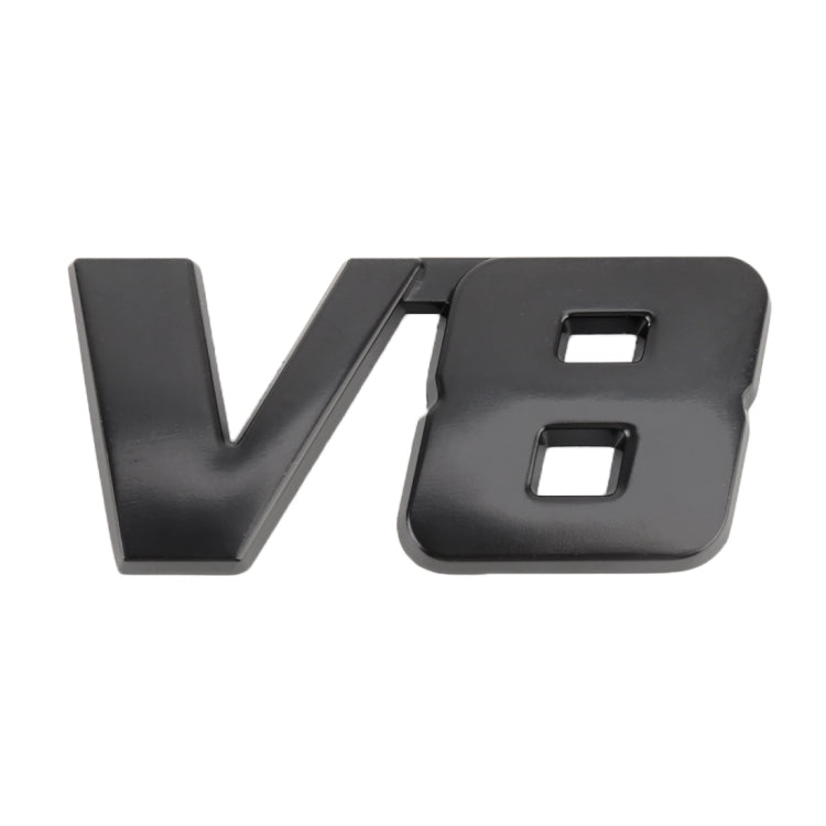 V8 Connect Shape Car Metal Body Decorative Sticker, Size : S