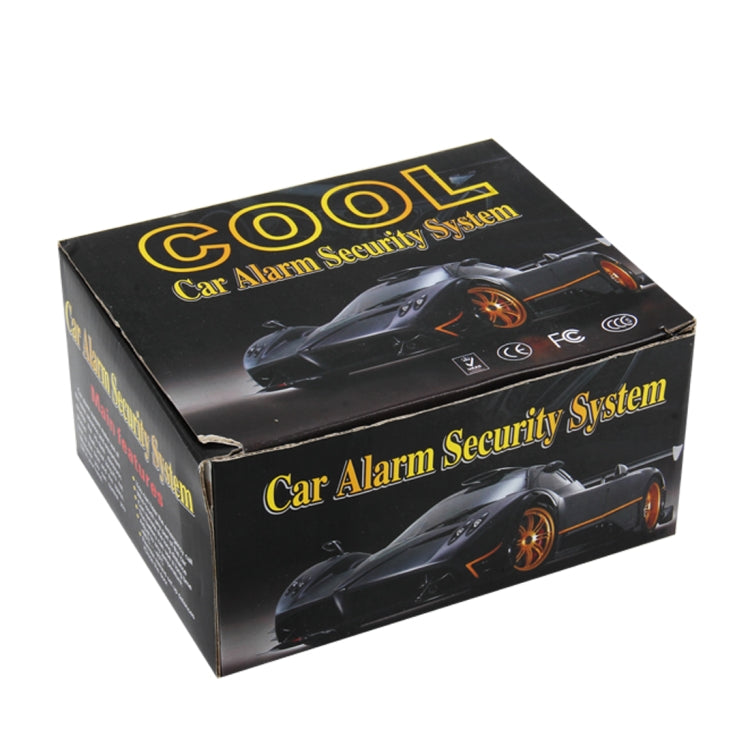Car Safety Warning Alarm System Car Alarm Security System with Two Remote Controls, DC 12V