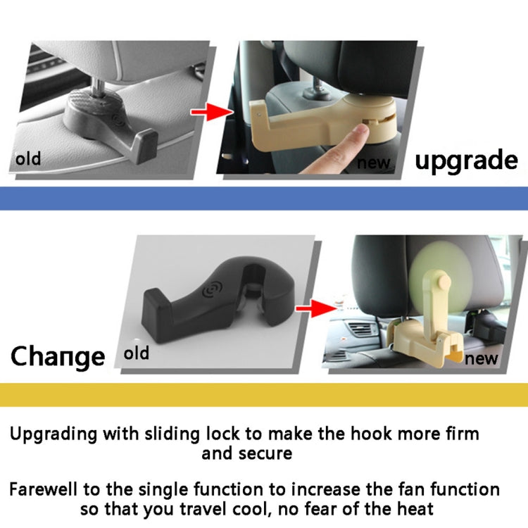 Multi-function Car Seat Back Fan Hanger Holder