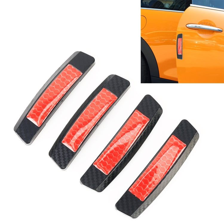 4 PCS Car Door Noctilucent Anti-collision Strip Protection Guards Trims Stickers