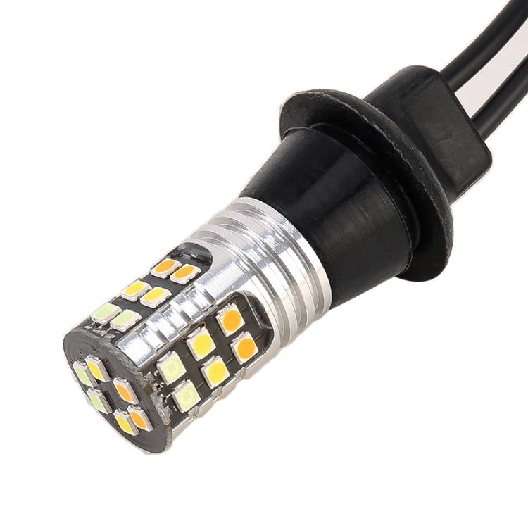2 PCS T20 / 7440 DC 9-24V 4W Car Auto Triple Colors Turn Lights / Daytime Running Lights, with 30LEDs SMD-3030 Lamp Beads