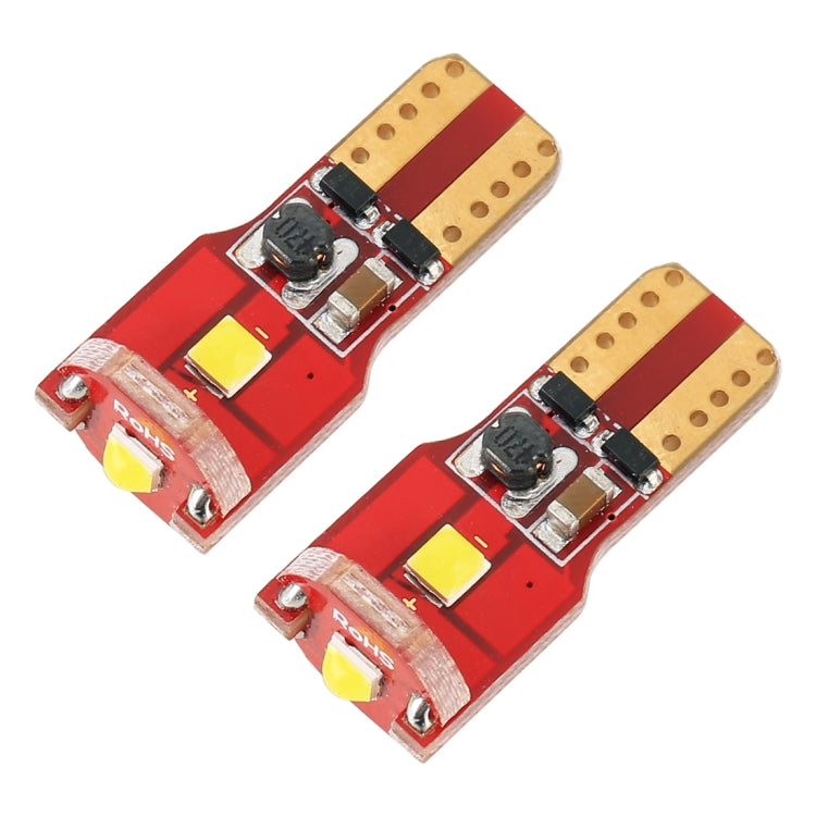 2 PCS T10 / W5W / 168 / 194 DC12V / 1.6W / 6000K / 130LM 3LEDs SMD-3030 Car Red Board Clearance Light (White Light)