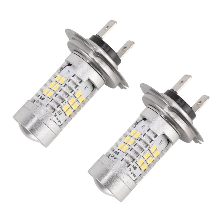 2 PCS H7-2835 10.5W 780LM 6500K 21 SMD 2835 LEDs Car DRL Headlights, DC 12~24V(White Light)