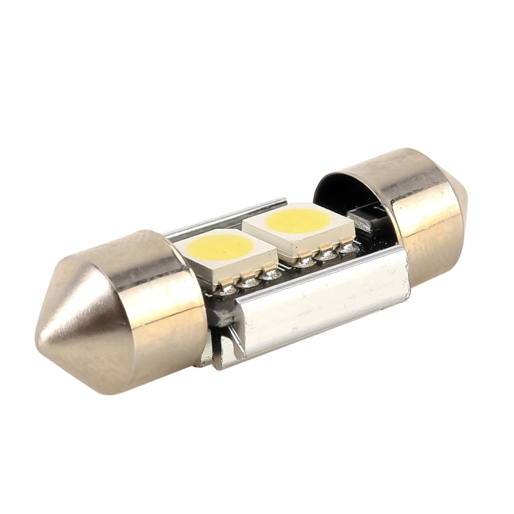 10 PCS 31mm DC12V / 1.7W / 7000K / 70LM 2LEDs SMD-5050 Car Reading Lamp(White Light)