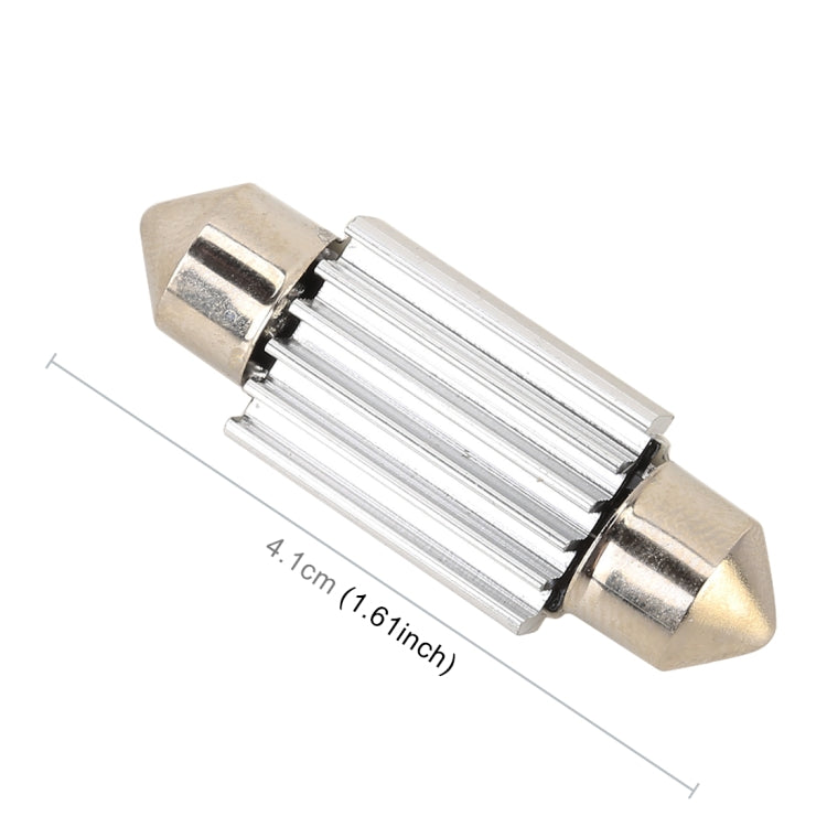 10 PCS 41mm DC12V / 1.7W / 7000K / 70LM 4LEDs SMD-5050 Car Reading Lamp(White Light)