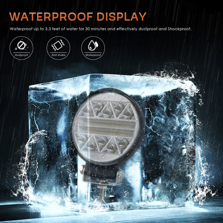 4 inch 23.8W DC 10-30V 1900LM IP67 Car Truck Off-road Vehicle Round Strobe LED Work Lights, with 34LEDs SMD-3030 Lamps