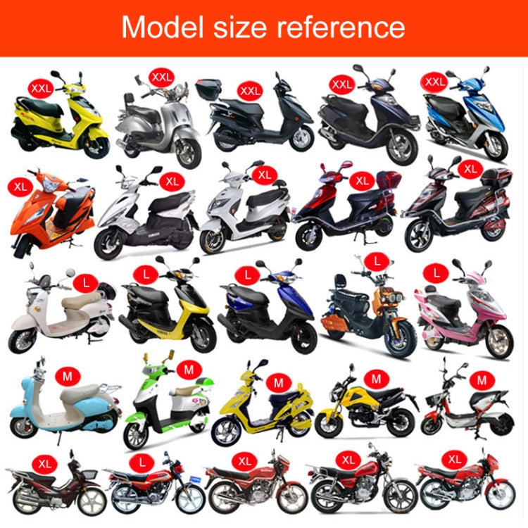Waterproof Motorcycle Sun Protection Heat Insulation Seat Cover Prevent Bask In Seat Scooter Cushion Protect, Size: XXL, Length: 86- 92cm; Width: 40-56cm