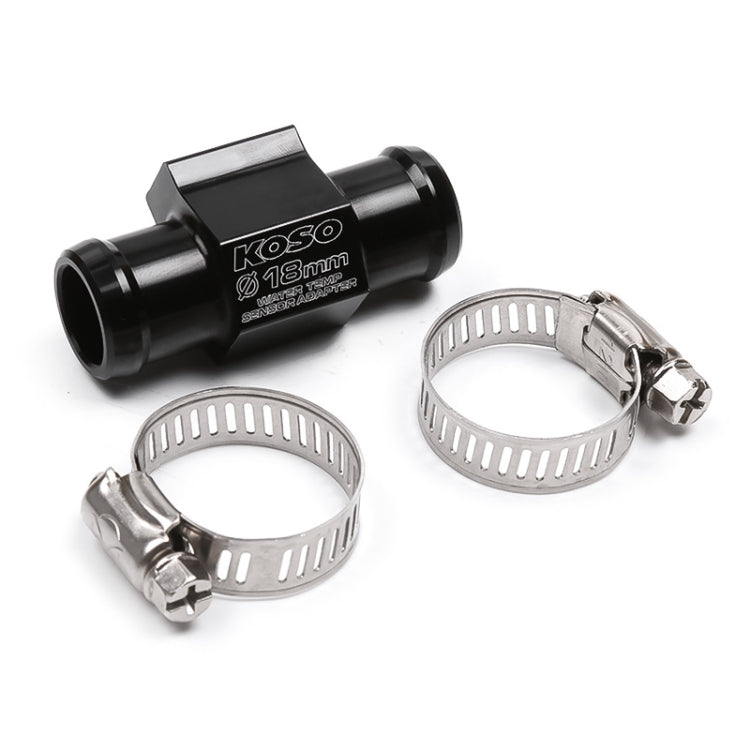 Motorcycle Modification Parts Universal CNC Aluminum Water Temperature Gauge Sensor Joint Transfer Interface, Size: 18mm
