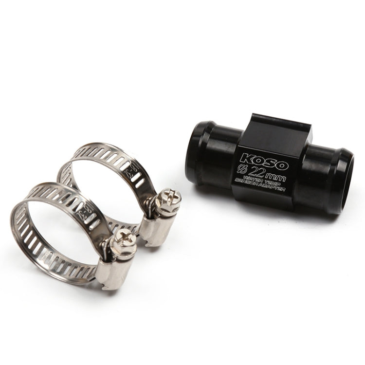 Motorcycle Modification Parts Universal CNC Aluminum Water Temperature Gauge Sensor Joint Transfer Interface, Size: 22mm