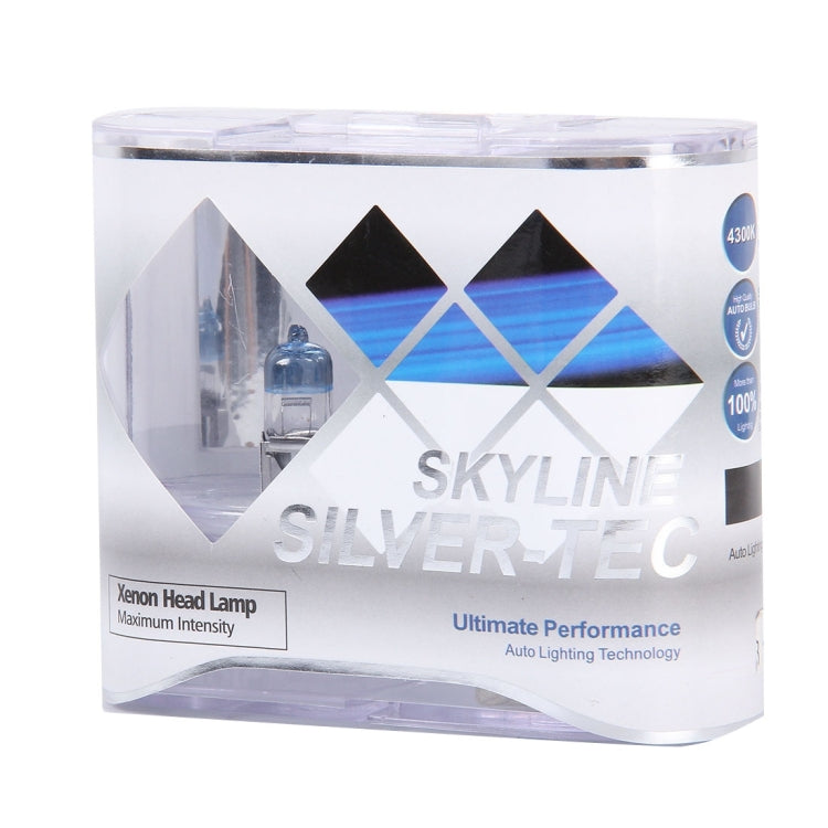 2 PCS H3 Halogen Head Lamp 12V 55W 1700 LM 4300K Warm White Light