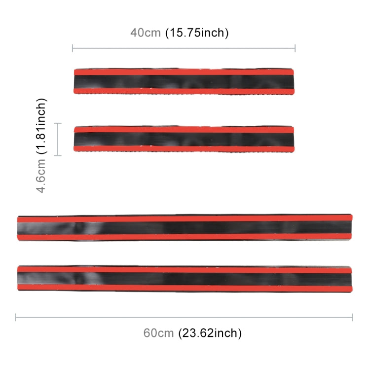 Universal Carbon Fibre Car Door Threshold Decoration Strip Stickers