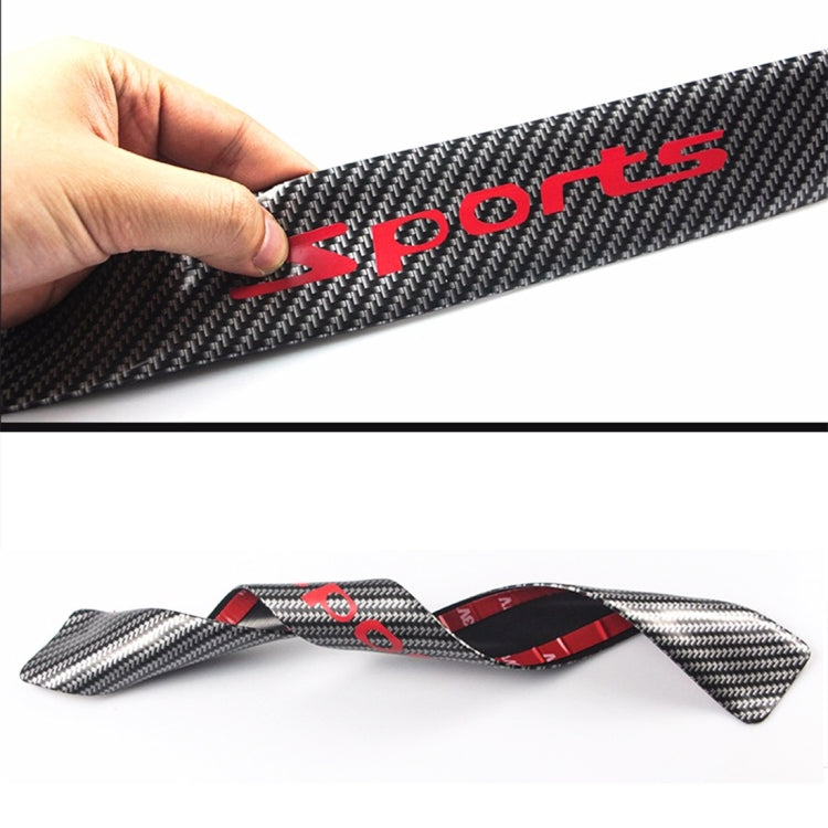 Universal Carbon Fibre Car Door Threshold Decoration Strip Stickers