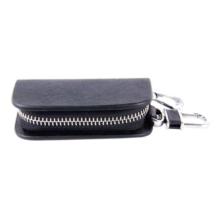 Universal Leather Denim Texture Waist Hanging Zipper Wallets Key Holder Bag (No Include Key)