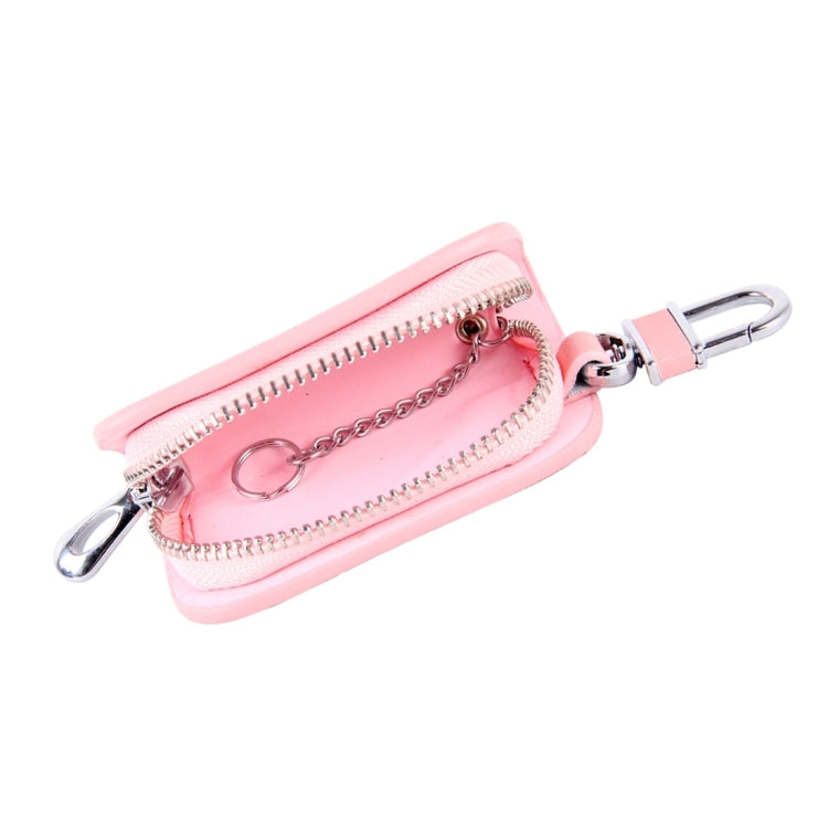 Universal Leather Denim Texture Waist Hanging Zipper Wallets Key Holder Bag (No Include Key)