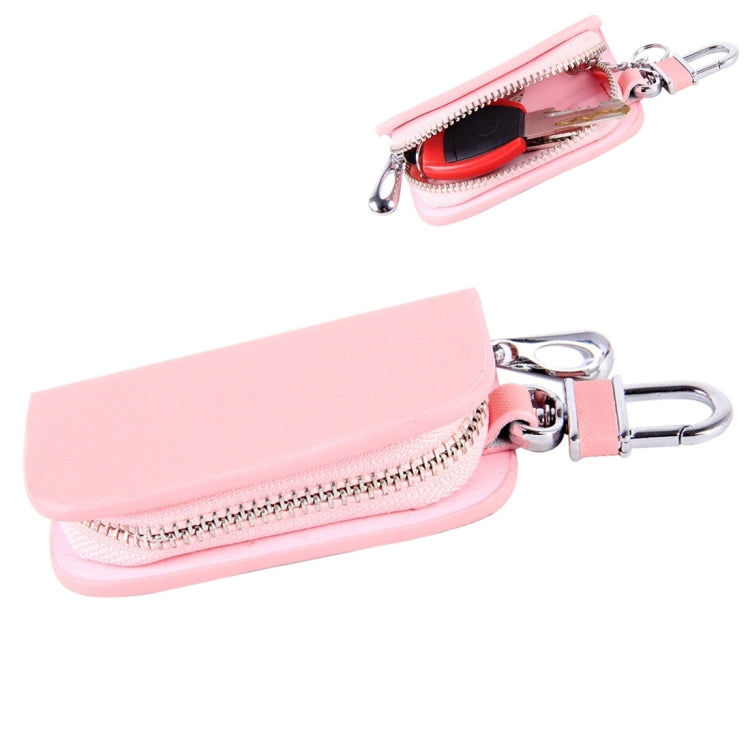 Universal Leather Denim Texture Waist Hanging Zipper Wallets Key Holder Bag (No Include Key)