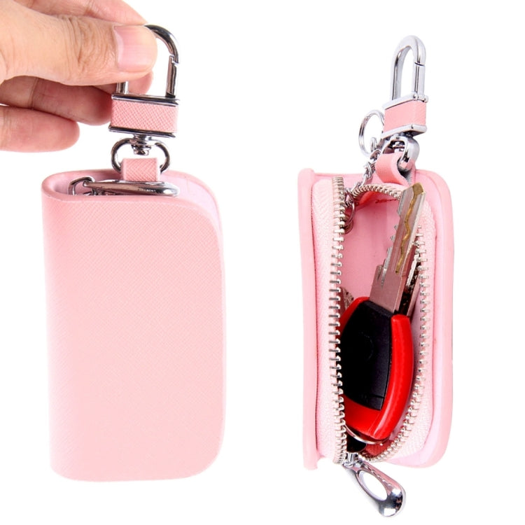 Universal Leather Denim Texture Waist Hanging Zipper Wallets Key Holder Bag (No Include Key)