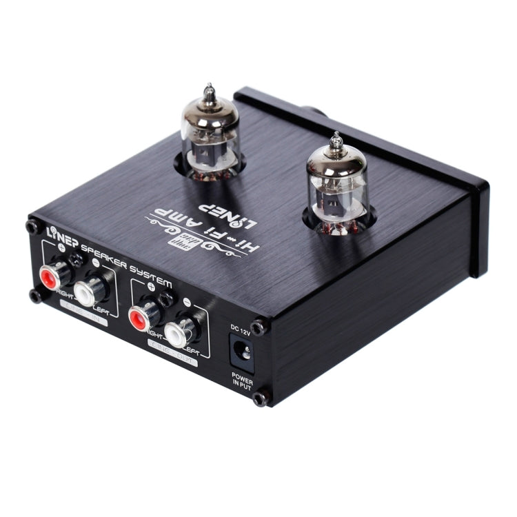 A937 Mini Mixer Karaoke System Valve 6J1 Audio Process Stereo HiFi Pre-Amplifier(Black)