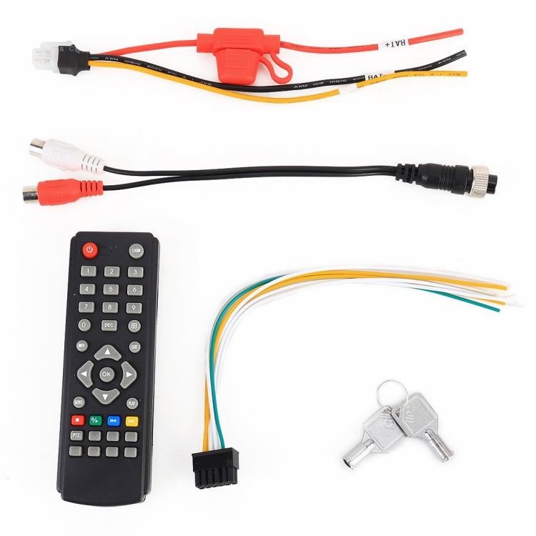 Truck 360 Degree Real-time Monitoring 4 CH SD Real-time 720P 1280*720 Pixels SD Mobile DVR, Support SD Card(Max 128G), with Monitor