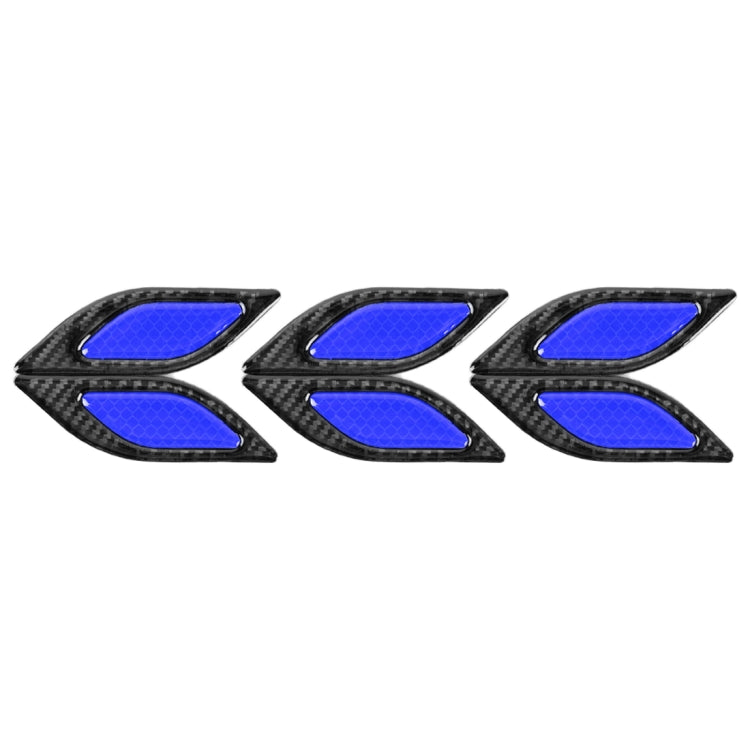 6 PCS Car Luminous Anti-collision Strip Protection Guards Trims Stickers