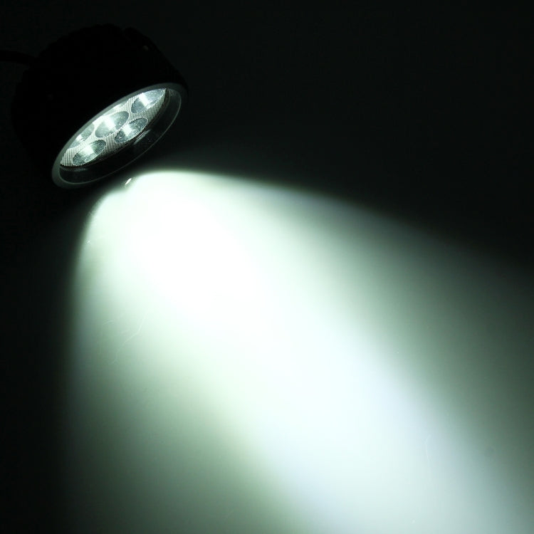 DC 10-60V 18W 1500 LM 6000K Waterproof Vehicle Car Boat Marine External Work Lights Emergency Lights 30 Degrees Adjustable Spot Light LED Car Bulbs with 6 Intense Wafer LED Lights(White Light)